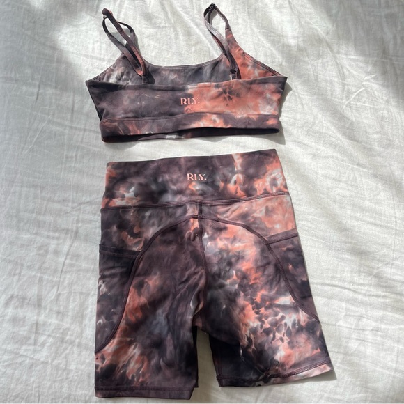 Tie dye running / yoga set sz S - Picture 10 of 10